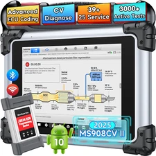 Autel MS908CV II Truck Scanner as MS909CV Heavy Duty Diesel Truck Diagnostic