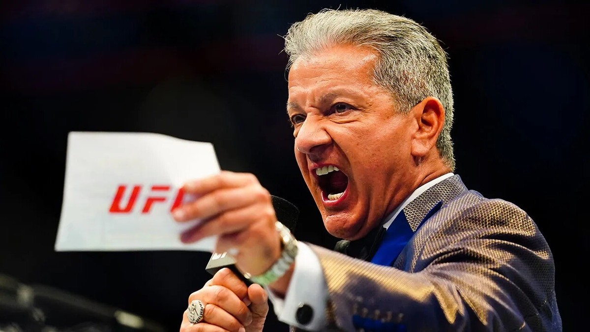 Bruce Buffer Signed Autographed UFC fabulous Ring
