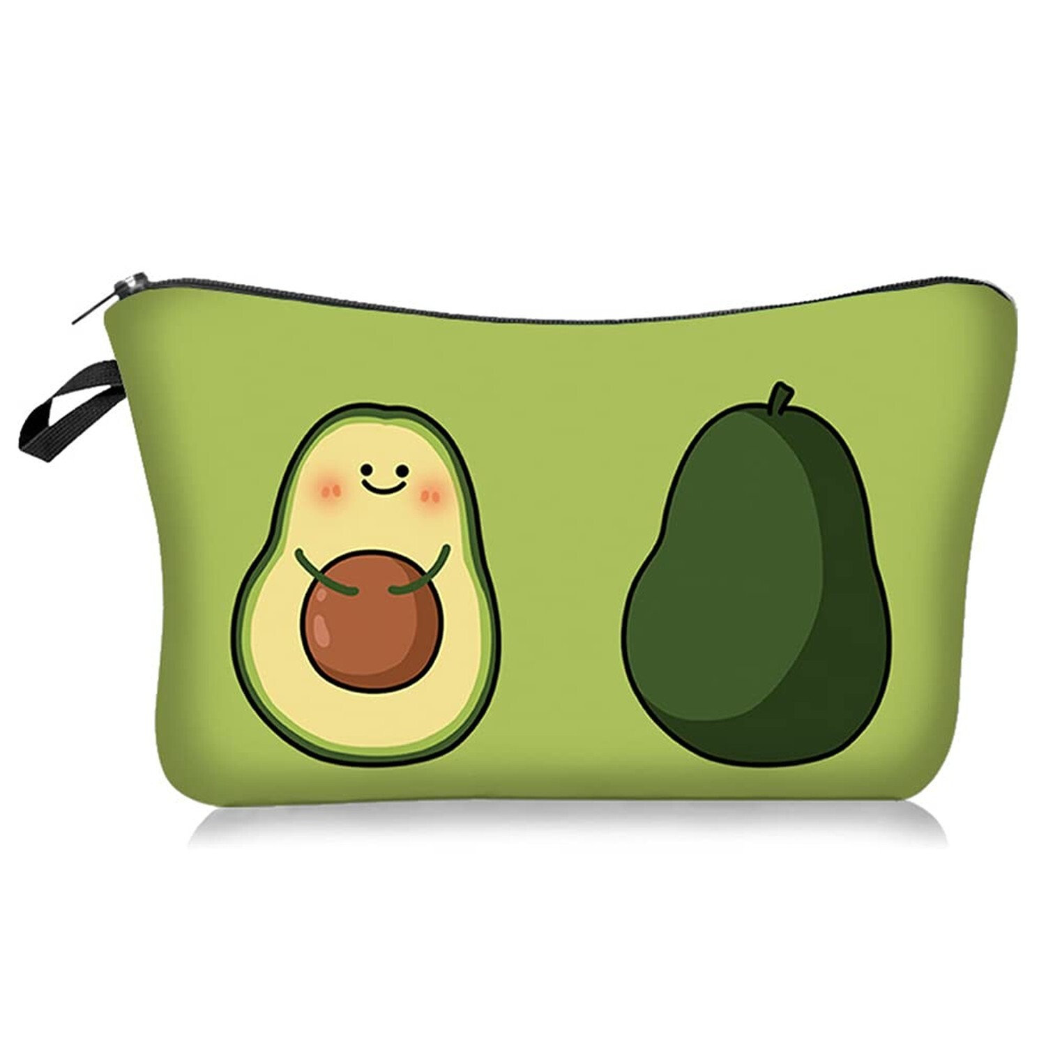 FITINI Travel Makeup Bag Avocado Small Cosmetic Organizer Pouch