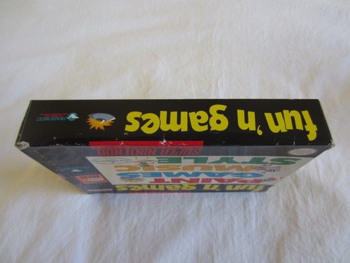 Fun 'n Games (SNES) Super Nintendo CIB Complete Box 1994 Tradewest RARE - Picture 6 of 19