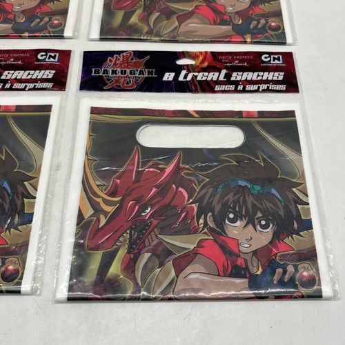 Bakugan Battle Brawlers Birthday Treat Sacks Bags Four (4) Package Lot! - Picture 3 of 10