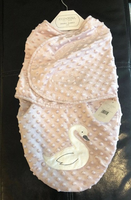 Kyle & Deena Cream Blue Swirl Sherpa Baby Blanket | eBay