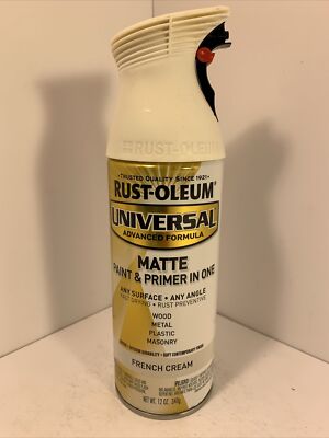 Rust-Oleum 282816 Universal All Surface Spray Paint 12 oz Matte French Cream