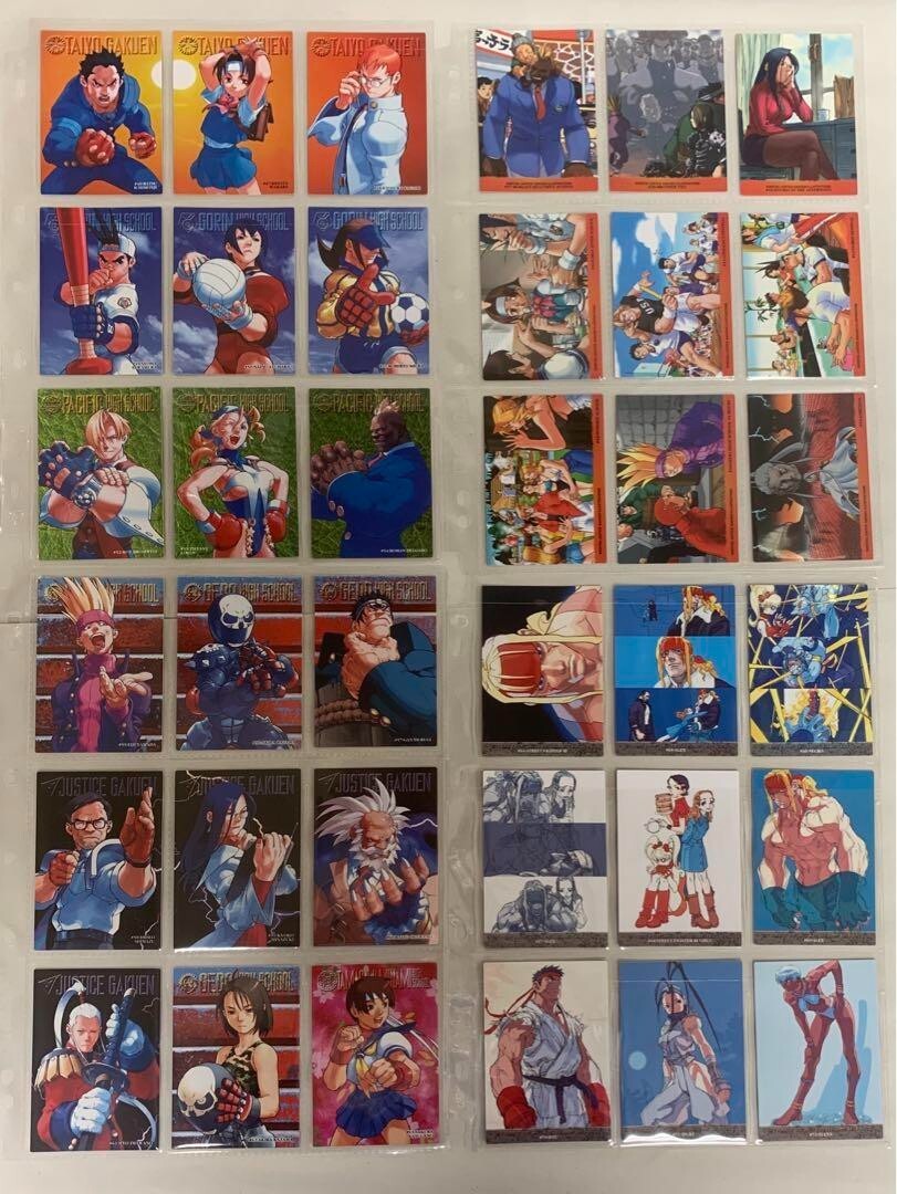 カードダスマスターズ　ALL CAPCOM WORLD 98 コンプリートセット Carddass Masters ALL CAPCOM WORLD 98 Complete Set Trading Cards