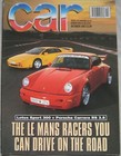 CAR 10/1993 featuring Lotus Esprit, Chrysler Viper, Porsche Carrera RS, Ferrari