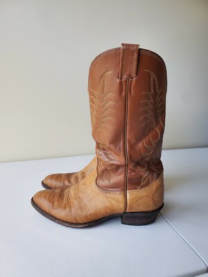 Nocona black brown western leather, cowboy boots size 9 1/2 s-l400.jpg main image 3