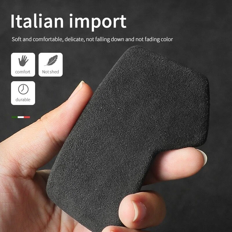 For Volkswagen Touareg Gear Lever Stick Shift Knob Cover Shell Alcantara Suede - Image 3 of 4