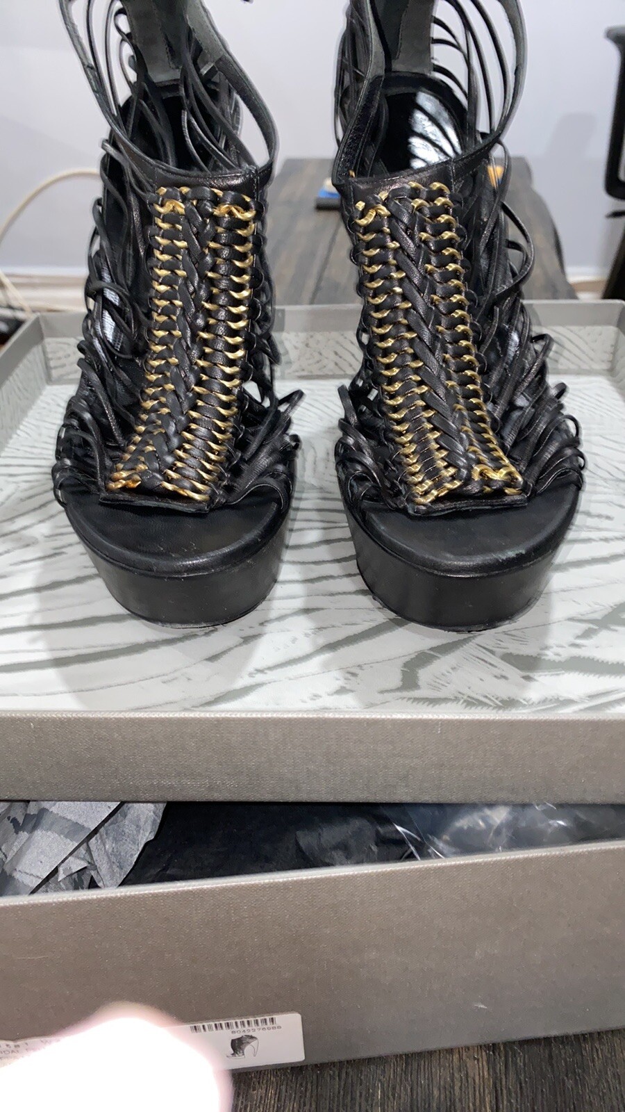 Authentic Alexander McQueen platform sandals - image 4