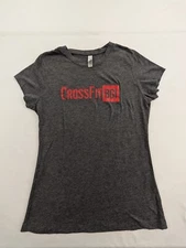 Crossfit BGI Gray Short Sleeve Cotton Blend T-Shirt Women's L
