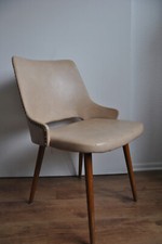 50er Jahre Cocktailstuhl Beige Rockabilly Klassiker Stuhl Sessel Cocktail 50s