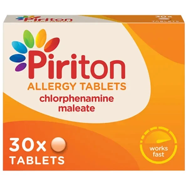 Piriton Allergy & Hay Fever 4mg x30 Tablets | Hay Fever Relief Antihisamine