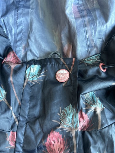 Joules Right As Rain Coat Blue Thistle Packable Waterproof Breathable US 6 UK 10 - Picture 4 of 23