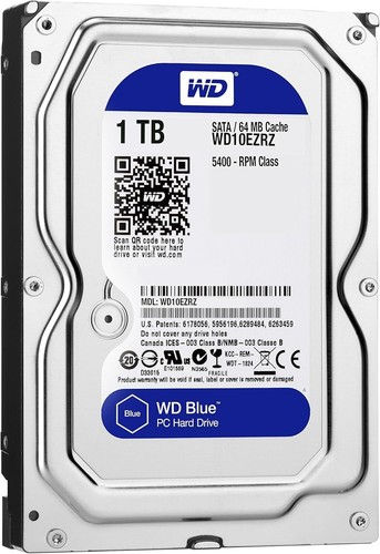 High-Performance 1TB Hard Drive with Fast 5400 RPM and 64MB Cache - WD Blue - Picture 4 of 11