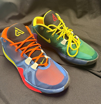 Nike Zoom Freak 1 Multicolor Low Top Basketball Sneaker CT8476-800 Men s Size 10