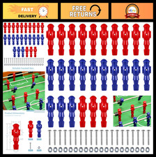 26 Pcs Foosball Men Set - Resin Replacement Parts for Table Soccer, 13 Red  13