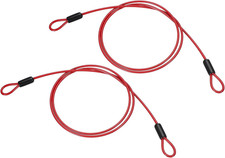 1/8" Dia Vinyl beschichteter Edelstahlkabel mit Schlaufen, 2 St&uuml;ck 3.3ft (40") F
