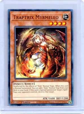 Traptrix Myrmeleo 1st Edition Rare Maximum Gold MAGO-EN074 LP
