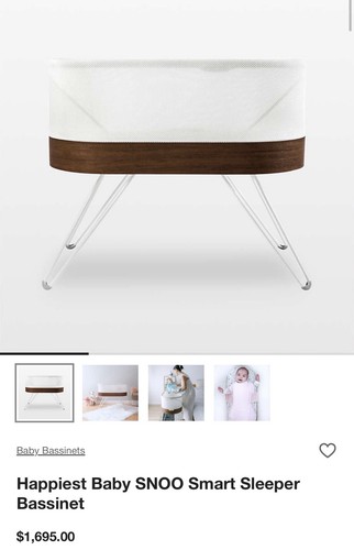 Happiest Baby Snoo Smart Sleeper Bassinet Used