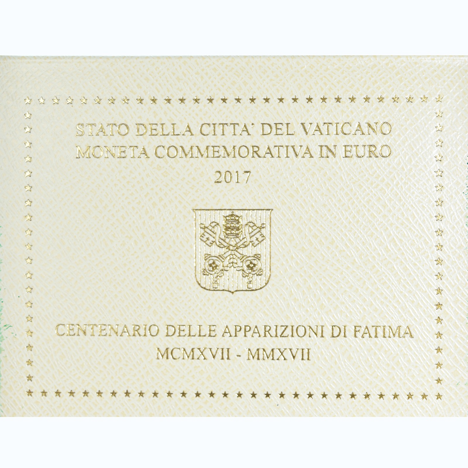 Vatican, 2 Euro, centenaire des Apparitions de Fatima, 2017, Rome, Pape