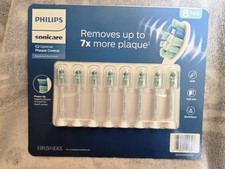 8 Pack Philips Sonicare C2 Optimal Plaque Control Replacement Tooth Brush Head