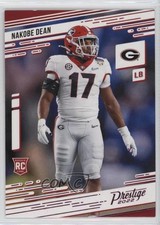 2022 Panini Chronicles Draft Picks Prestige Pink Nakobe Dean #21 0y59