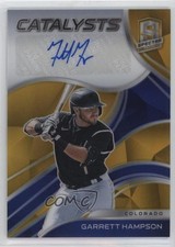 2021 Spectra Catalysts Signatures Gold Prizm 4/10 Garrett Hampson Auto 15g5