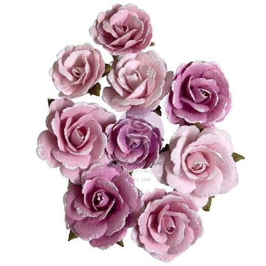 Prima Marketing Serene Petals Paper Flowers 9pcs - Timeless Blossoms