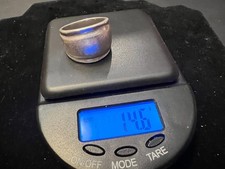 Modernist 925 Sterling Silver Band Ring Plain Wide Ring 14.6 Grams Size 9 READ 