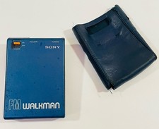 Sony FM Walkman Blue SRF-40 W FM 1980 Model Japan VTG For Parts