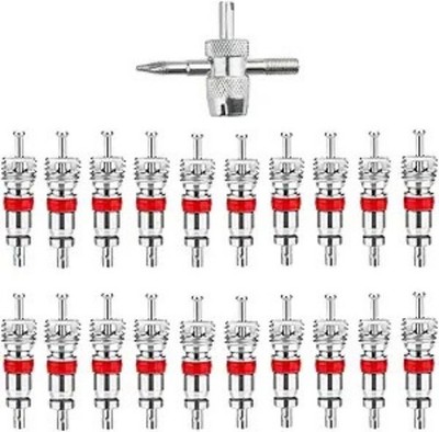 20 Pack Schrader Valve Stem Core Replacement with Tire Valves Stem Tool Remover
