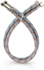 24-Inch Long Faucet Water Supply Lines, Braided Stainless Steel Supply Hose