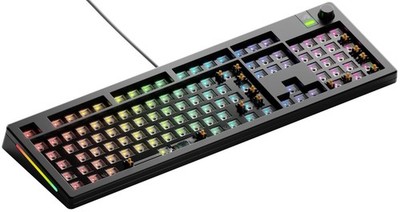 Glorious GMMK 3 Barebone ISO EU   Mechanische Tastatur, schwarz
