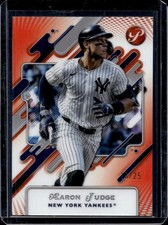 2025 Topps Pristine Aaron Judge Orange Refractor #/25 Yankees
