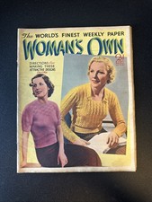 Vintage 1937 WOMAN'S OWN Magazine March 20th Marlene Dietrich Charles Boyer 30s