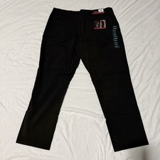 Greg Norman Men's Golf Performance Stretch Fabric Classic Black Fit Pant 40x30