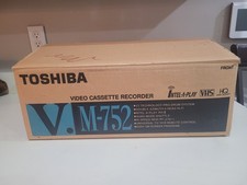Toshiba M-752 V3 Pro Drum VHS Cassette Player Recorder Brand New In Box. Vintage
