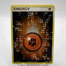 Pokémon Fighting Energy 106/106 Holo Swirl EX Emerald Moderate Play