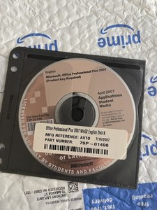 Microsoft Office 2007 disc, student edition