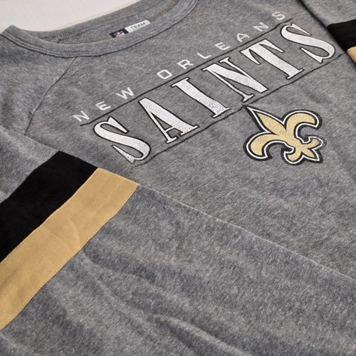 NFL Team Apparel Women's Sweatshirt Pullover Size 2XL Gray New Orleans Saints - Bild 5 von 10