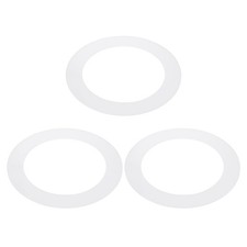 3Pcs 4.5" ID 6.3" OD Plastic Trim Ring Translucent Matte White Goof Rings
