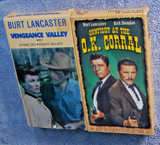 Gunfight at OK Corral VHS + Vengeance Valley 2 Film Western Lot BURT LANCASTER