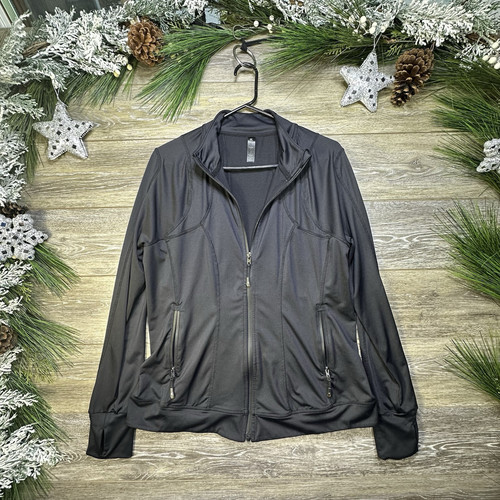 Kyodan Jacket Size Extra Large XL Women’s Sweatshirt Full Zip Black Athletic - Picture 1 of 13