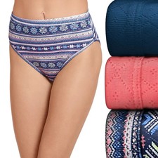 Jockey L7528 Multi Elance Breathe French Cut 3 Pack Women s Panties Size 5/S