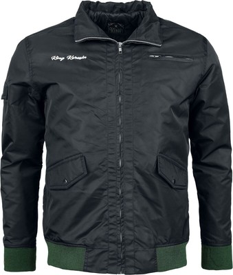 King Kerosin Übergangsjacke Herren Dragstrip Jacket schwarz