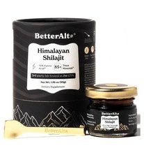 Better Alt Pure Himalayan Shilajit Resin Pack of 1 High Potency Gold Grade