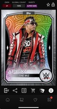 DIGITAL TOPPS WWE SLAM The Miz APEX 25 SUPER RARE RAINBOW Read