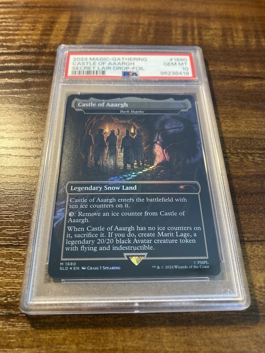 MTG✨CASTLE OF AAARGH (Dark Depths) FOIL✨SLD X Monty Python PSA
