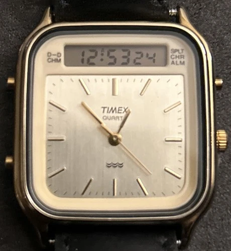 Vintage Timex Goldtone Ani Digital Watch