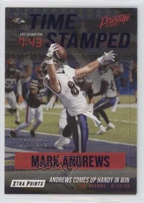 2021 Panini Prestige Time Stamped Xtra Points Blue /249 Mark Andrews #TS-MA 09bu