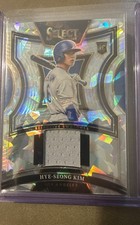 2025 Panini Select - Selective Swatches Hyeseong Kim #SS-HK Ice Prizm (MEM, RC)
